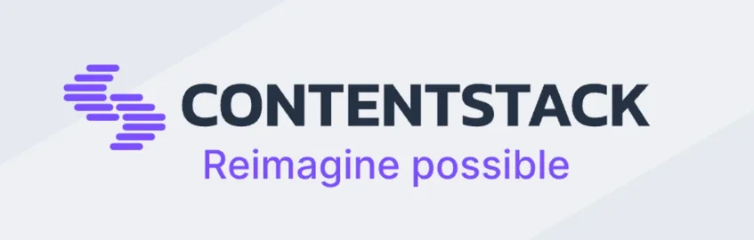 contentstack logo gray background