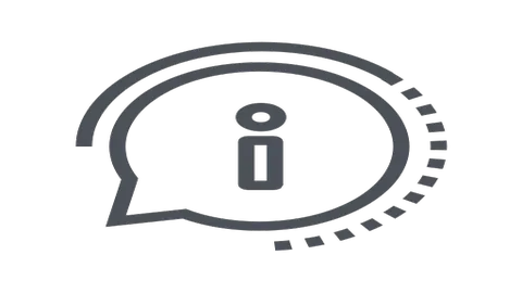 letter i in speech ballon